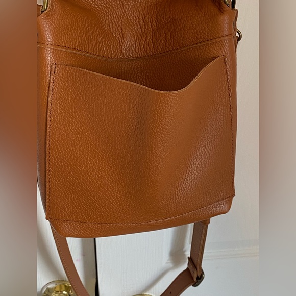 Genuine italian leather crossbody messenger - Picture 7 of 15